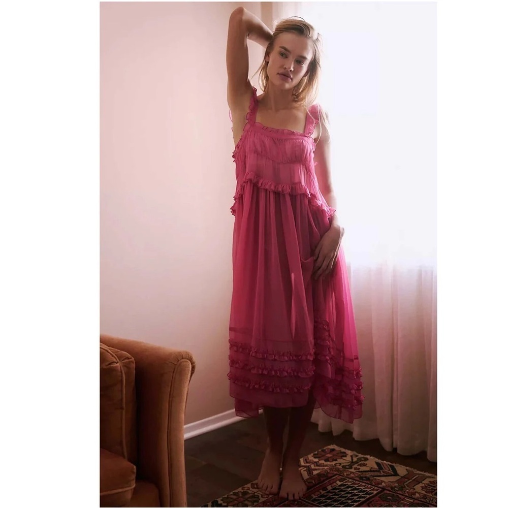 Free People Moon Phase Midi Slip Dress - Picture 4 of 6